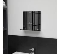 vidaXL Wall Mirror with Shelf 30x30cm Tempered Glass Bathroom Makeup Vanity