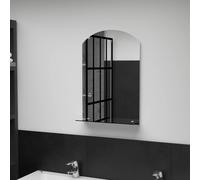 vidaXL Wall Mirror with Shelf 40x60 cm Tempered Glass
