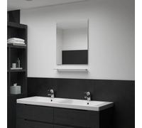 vidaXL Wall Mirror with Shelf 50x60cm Tempered Glass Bathroom Cosmetic Mirror