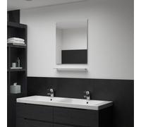 vidaXL Wall Mirror with Shelf 50x60cm Tempered Glass Bathroom Cosmetic Mirror
