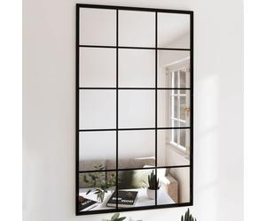 vidaXL Wall Mirrors 4 pcs Black 100x60 cm Metal