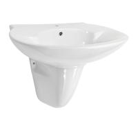 vidaXL Wall-mounted Basin Bathroom Sink Vessel Sink Washbasin Ceramic White
