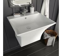 vidaXL Wall-mounted Basin Ceramic White 500x450x410mm Bathroom Sink Wash Bowl