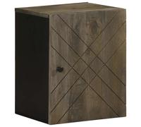 vidaXL Wall-mounted Bathroom Cabinet Black 38x33x48 cm Solid Wood Mango, bathroo