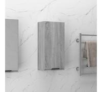 vidaXL Wall-mounted Bathroom Cabinet Grey Sonoma 32x20x67 cm