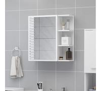 vidaXL Wall Mounted Bathroom Mirror Cabinet with Side Shelves Storage Mirrors