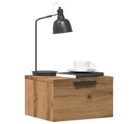 vidaXL Wall-mounted Bedside Cabinet Artisan Oak 34x30x20 cm
