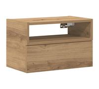 vidaXL Wall-mounted Bedside Cabinet Artisan Oak 45x26x28.5 cm