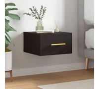 vidaXL Wall-mounted Bedside Cabinet Black 35x35x20 cm