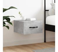 vidaXL Wall-mounted Bedside Cabinet Concrete Grey 35x35x20 cm