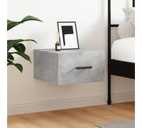 Wall-mounted Bedside Cabinet Concrete Grey 35x35x20 cm Engineered Wood Storage