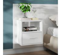 (high gloss white, 1) vidaXL 1/2x Wall Bedside Cabinet Home Bed Cabinet Furniture Multi Colours