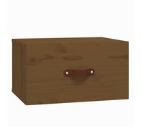 vidaXL Wall-mounted Bedside Cabinet Honey Brown Floating Bedside Wall Cabinet