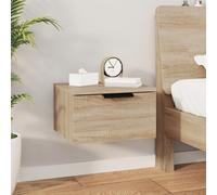 vidaXL Wall-mounted Bedside Cabinet Sonoma Oak 34x30x20 cm