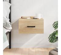 vidaXL Wall-mounted Bedside Cabinet Sonoma Oak 35x35x20 cm