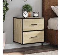 vidaXL Wall-mounted Bedside Cabinet Sonoma Oak 40x31x39.5 cm
