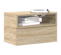 vidaXL Wall-mounted Bedside Cabinet Sonoma Oak 45x26x28.5 cm