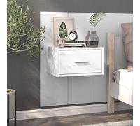 Wall Bedside Cabinet Floating Nightstand Bedside Unit Hanging Cabinet vidaXL