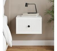 VidaXL Wall-Mounted Bedside Cabinet White 33 X 34.5 X 20 Cm