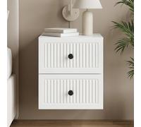 VidaXL Wall-Mounted Bedside Cabinet White 33 X 34.5 X 40 Cm
