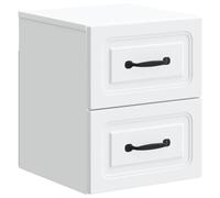 vidaXL Wall-Mounted Bedside Cabinet White 34.5 x 33 x 40 cm