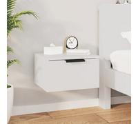 Vidaxl Wall-Mounted Bedside Cabinet White 34X30X20 Cm