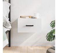 vidaXL Wall-mounted Bedside Cabinet White 35x35x20 cm