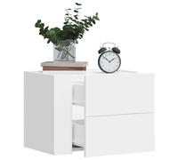 vidaXL Wall-mounted Bedside Cabinet White 45x30x35 cm