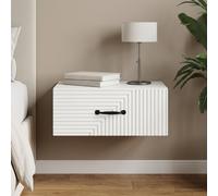 VidaXL Wall-Mounted Bedside Cabinet White 49 X 34.5 X 20 Cm