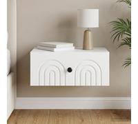 VidaXL Wall-Mounted Bedside Cabinet White 49 X 34.5 X 20 Cm