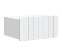 Bedside Cabinet Wall Mounted White Engineered Wood 49x34.5x24 cm Slim 1 Drawer