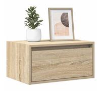 Wall Mounted LED Bedside Cabinet Floating Nightstand Side Table LED Lights Unit