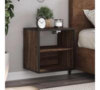 vidaXL Wall-mounted Bedside Cabinets 2 pcs Brown Oak 40x31x39.5 cm