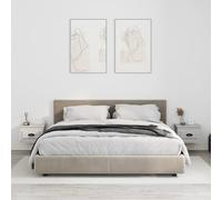 vidaXL Wall-mounted Bedside Cabinets 2 pcs Grey Sonoma 41.5x36x28cm