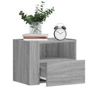vidaXL Wall-mounted Bedside Cabinets 2 pcs Grey Sonoma 45x30x35 cm