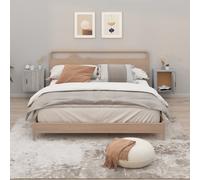 Vidaxl Wall-mounted Bedside Cabinets 2 Pcs Grey Sonoma 50X30X47 Cm, Grey