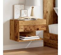 Wall Bedside Cabinet Floating Nightstand Bedside Unit Hanging Cabinet vidaXL