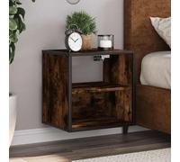 vidaXL Wall-mounted Bedside Cabinets 2 pcs Smoked Oak 40x31x39.5 cm
