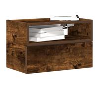 vidaXL Wall-mounted Bedside Cabinets 2 pcs Smoked Oak 45x26x28.5 cm
