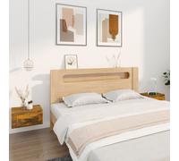 vidaXL Wall-mounted Bedside Cabinets 2 pcs Smoked Oak 50x36x25 cm