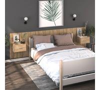 Wall Bedside Cabinet Floating Nightstand Bedside Unit Hanging Cabinet vidaXL