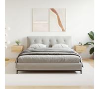 vidaXL Wall-Mounted Bedside Cabinets Sonoma Oak - Engineered Wood - Bedroom Furniture - Modern Style - Brown - 35x35x20 cm - Pack of 2