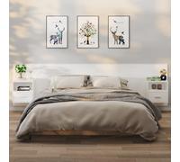 vidaXL Wall-mounted Bedside Cabinets 2 pcs White