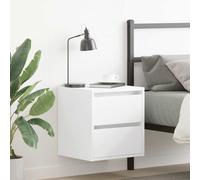 vidaXL Wall-mounted Bedside Cabinets 2 pcs White 38x34x40 cm