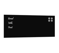 vidaxl Wall-Mounted Black Magnetic Tempered Glass Board/Dry-Erase Board 100x40cm for Home/Office/School with Easy Installation and Multifunctional use