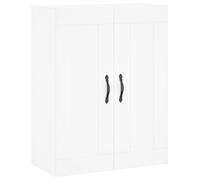 vidaXL Wall Mounted Cabinet Bathroom Cabinet Cupboard White Engineered Wood
