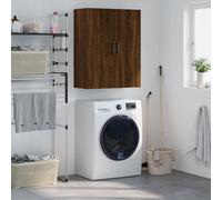 vidaXL Wall Mounted Cabinet Brown Oak 69.5x34x90 cm