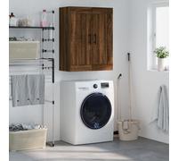 vidaXL Wall Mounted Cabinet Brown Oak 69.5x34x90 cm Engineered Wood