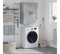 vidaXL Wall Mounted Cabinet Concrete Grey 69.5x34x90 cm Engineered Wood