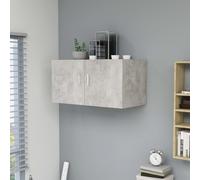 vidaXL Wall Mounted Cabinet Concrete Grey 80x39x40 cm Engineered Wood